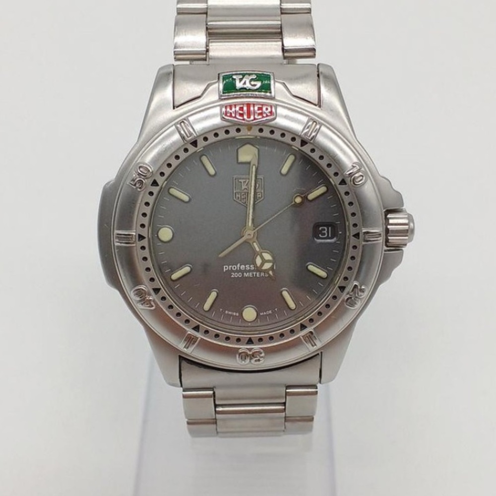 Tag Heuer Silver and Green Men's Watch